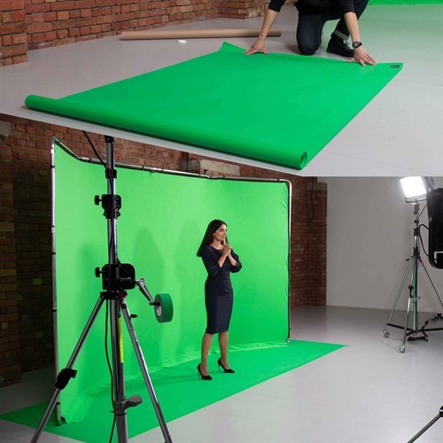 Enkel hantering, kombineras med chromakey bakgrund (ingår ej)