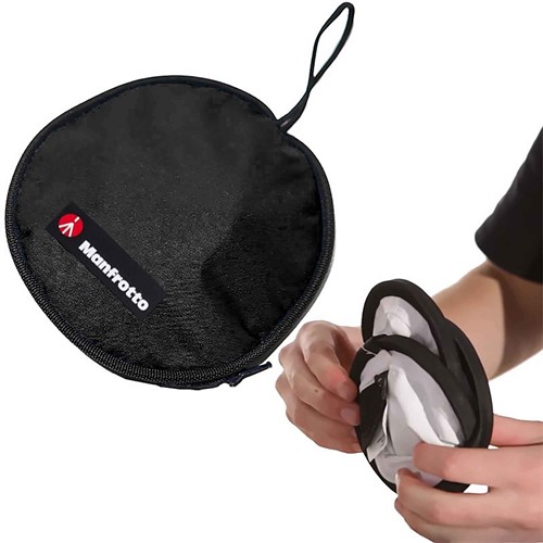 Viks ihop och förvaras i medföljande fodral