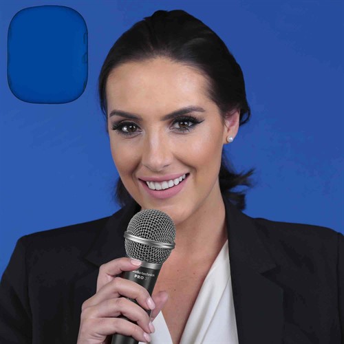 En sida är ChromaKey Blå