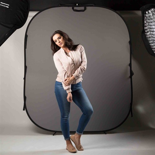 Manfrotto Fotobakgrund 1.8x1.5m Grå sida