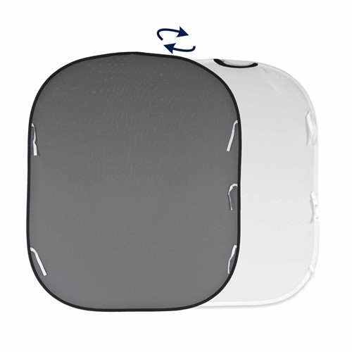 Manfrotto Baggrund 1.8x1.5m Hvid/Grå