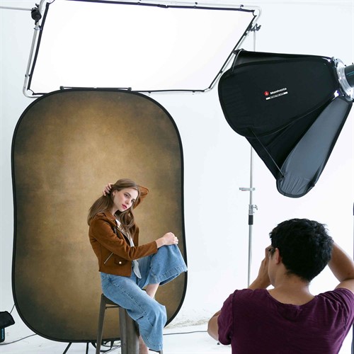 Perfekt för porträttbilder i studio / on-location