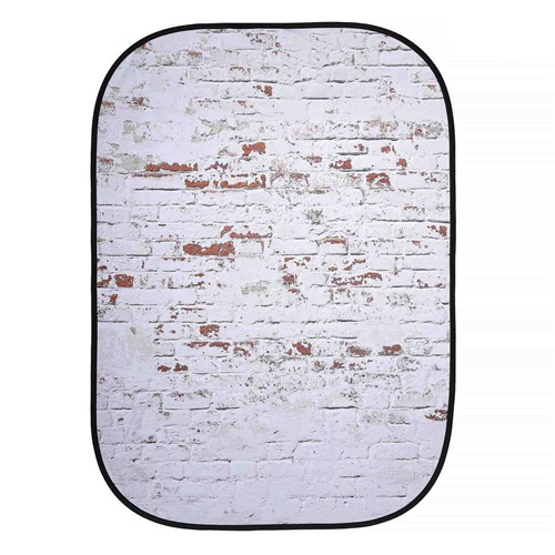 Distressed White Brick - Slitet, vitmålat tegel