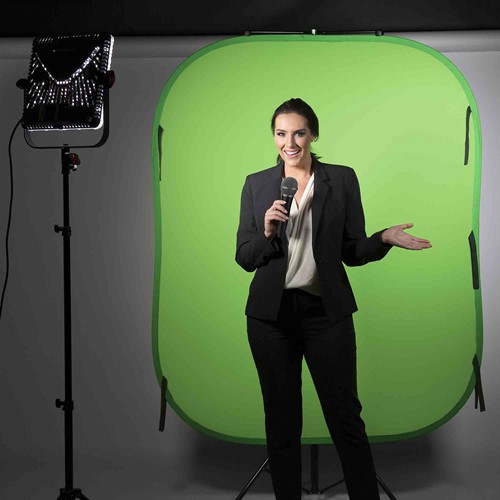 Chromakey 210x180 cm Blå och Grön