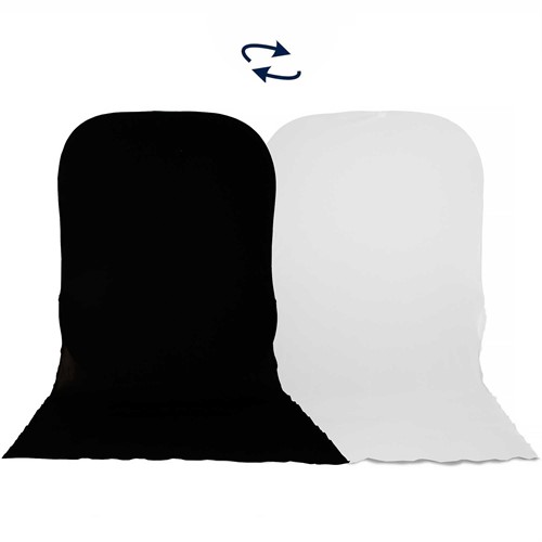 Manfrotto Background 1.8 x 2.1m Black/White with train