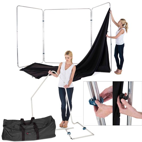 Bakgrunden är enkel att montera