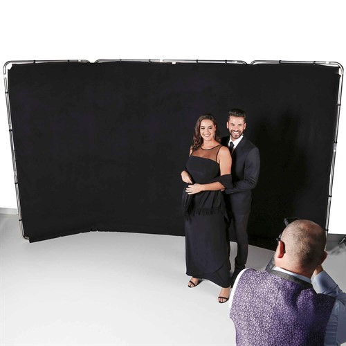 Panoramabakgrund för par och gruppfotografering