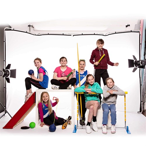 Panorama bakgrund passar utmärkt för gruppbilder