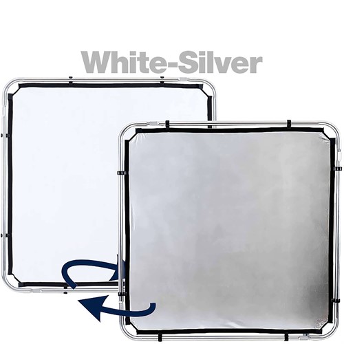 Dubbelsidig, Silver samt Vit reflekterande yta