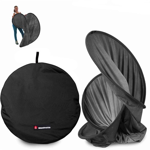 Manfrotto Bakgrund Svart/Grå