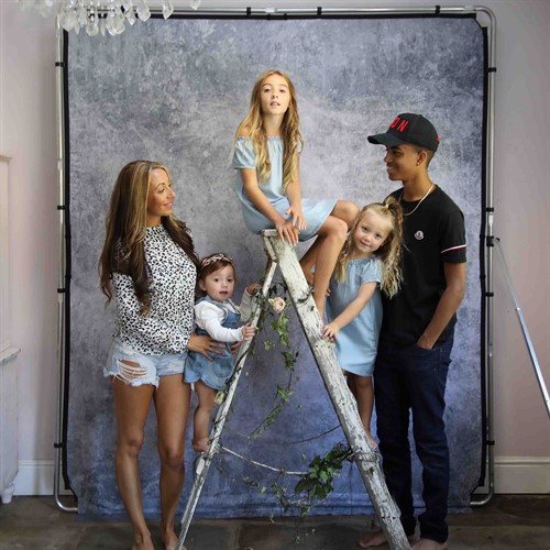 EzyFrame fotografering av familj