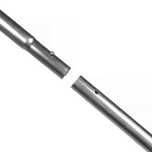 Rördelarna låses fast i varandra likt tältpinnar