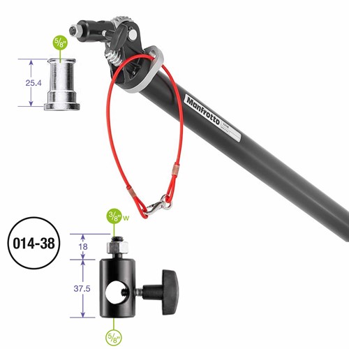 Fäste i bommens topp