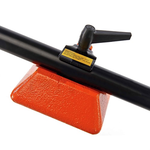 Motvikt ingår, enkel att placera