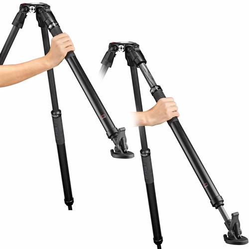 Benlängd justeras med endast ett grepp