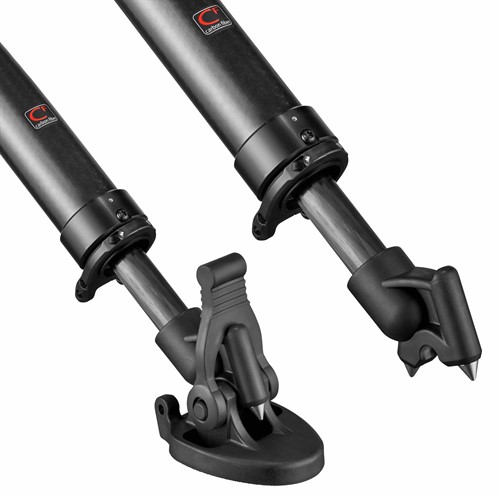 Stativfot med spik och gummifot