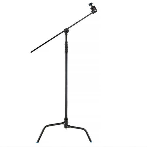 Kraftigt belysningsstativ med bomarm