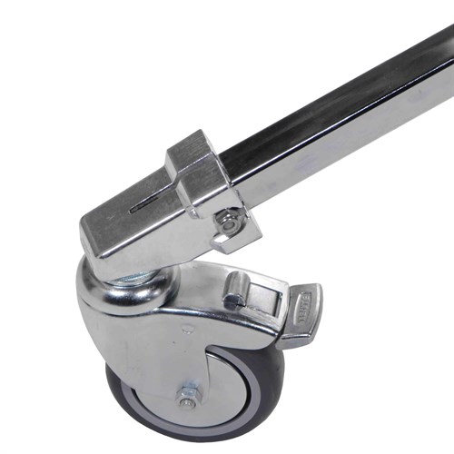 Låsbara hjul ingår