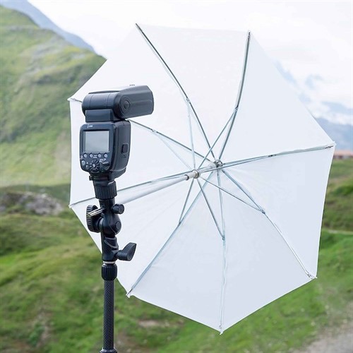 Hållare för paraply och speedlight