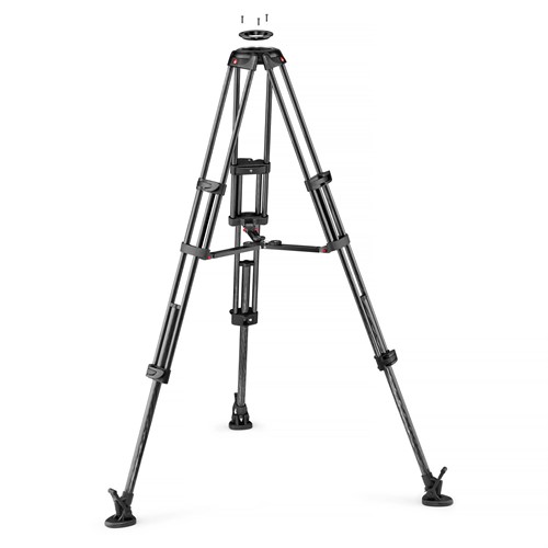 Manfrotto Pro Videostativ Twin MC Mittspridare Kolfiber