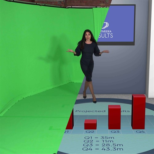 Green Screen Studiobakgrund 8 meter, Manfrotto