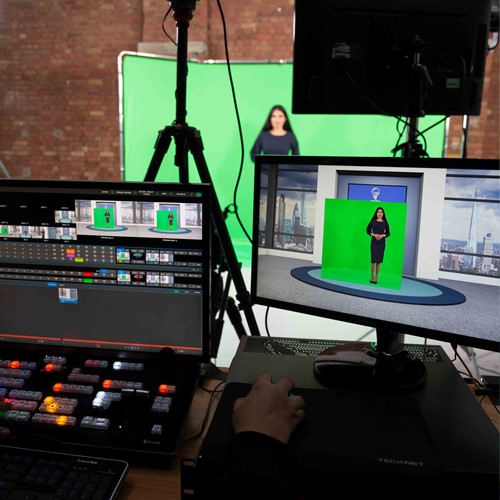 Green Screen Studiobakgrund 8 meter, Manfrotto