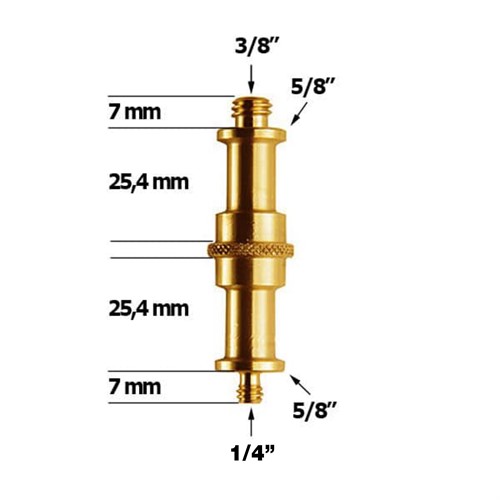Manfrotto 013, dimensions