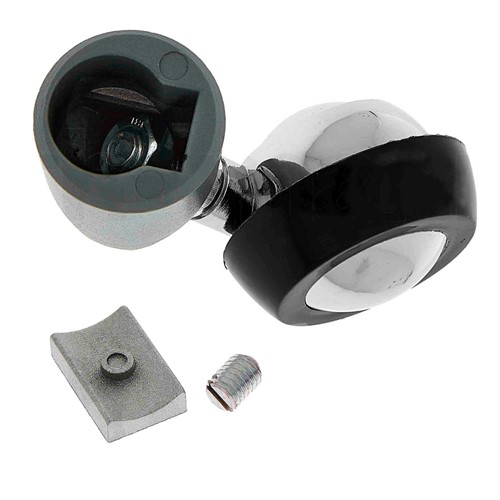 Monteras på stativbenet med kil