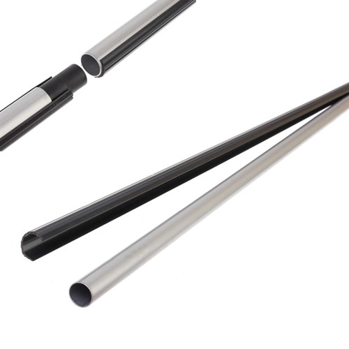 Tvådelad pappersvikt med låsande plashölje