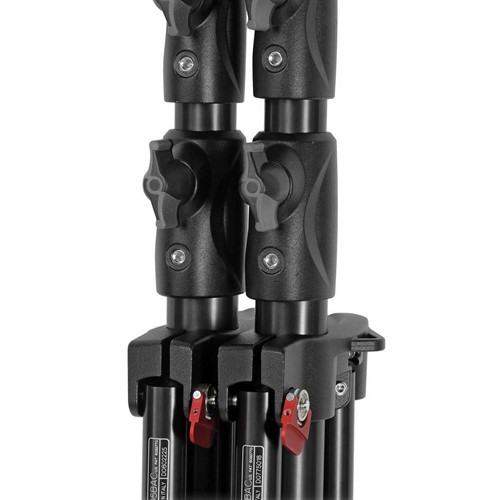 Manfrotto 1005BAC är stackbar, förenklar transport