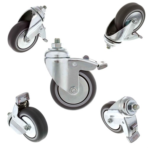 Robusta stativhjul med broms