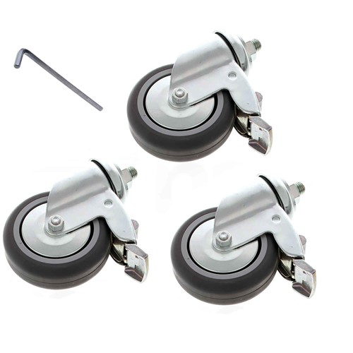 Manfrotto Hjulset 104 75mm med Broms 3st