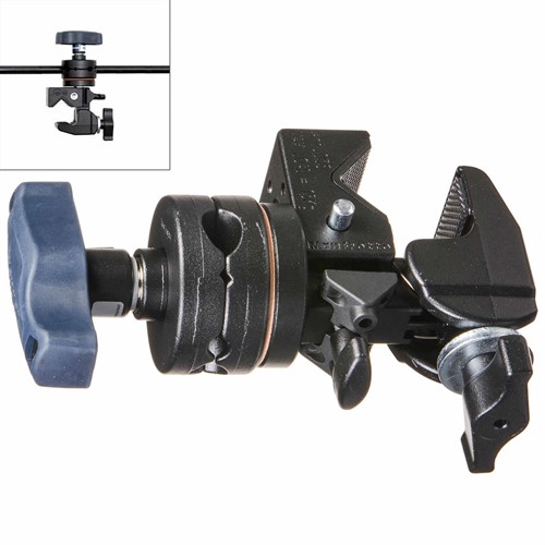 Låsknut med klämma för studiotillbehör