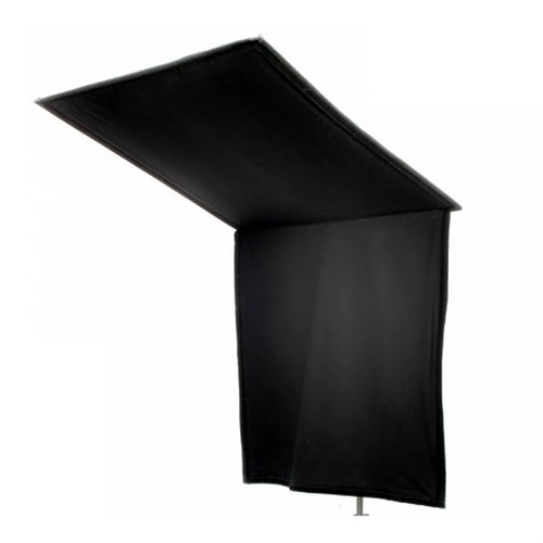 Tvådelad flagga som avskärmar ljus från två håll