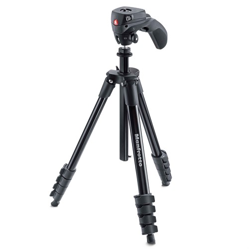 Manfrotto Kamerastativ Compact Action Alu Svart