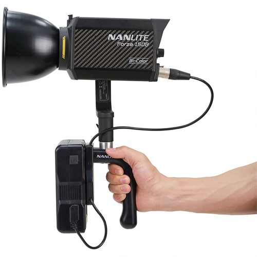 V-mount batteri kan användas (ingår ej)