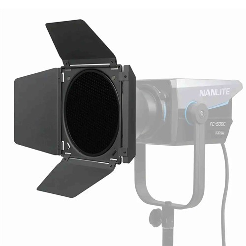 Nanlite Barndoor with Grid for RF45 Reflector