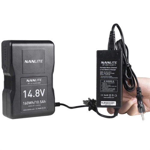 Batteriladdare för V-mount batterier (batteri ingår ej)