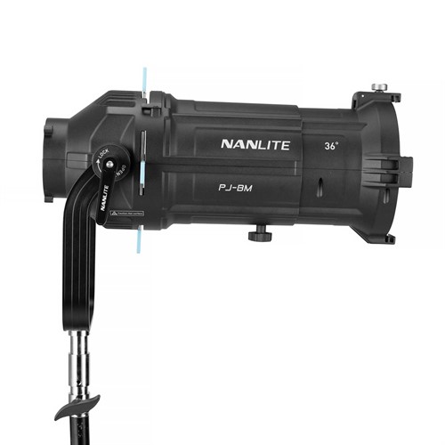 Projektortillsats med fokuserbart objektiv