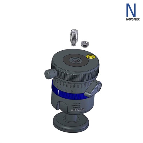 Vändbar tack vare 1/4 -3/8 skruv samt gängadapter