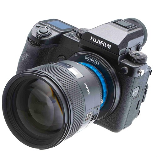 Adapter för montering av Nikon F objektiv på Fuji G