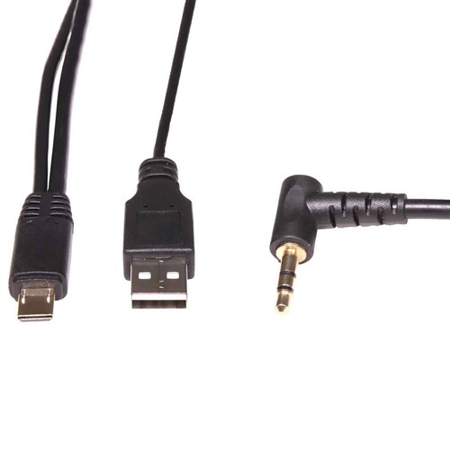 Multi/micro USB, USB A to 3.5mm stereo mini-phone