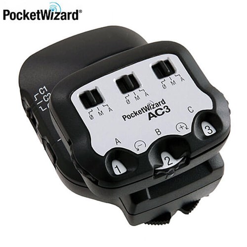PocketWizard AC3 monterad på MiniTT1 (ingår ej)