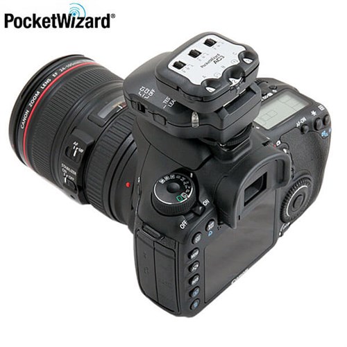PocketWizard AC3 monterad på kamera