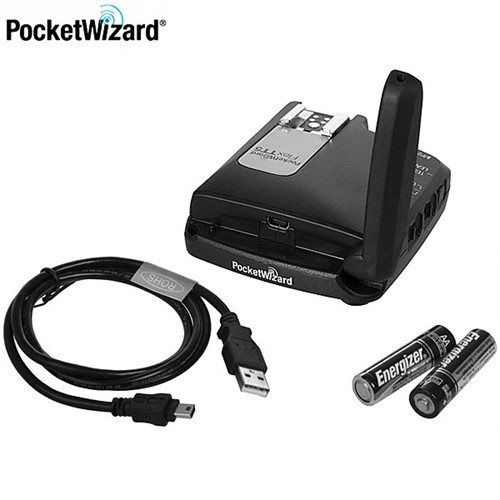 USB anslutning och 2x AA