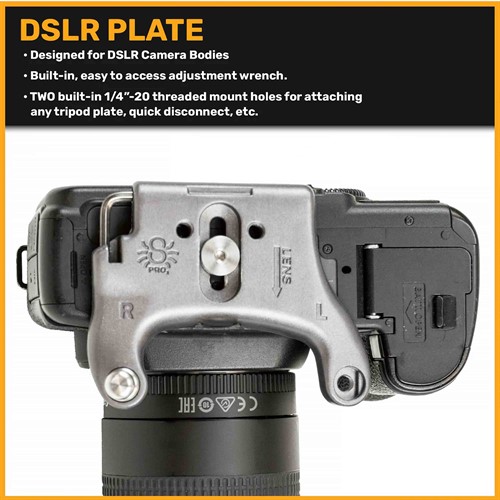 Attaches to any DSLR using 1/4" thread
