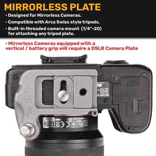 Optimized for use on Mirrorless camera bodies