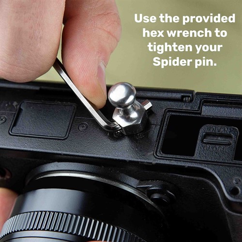 Use hex wrench or adjustable crescent wrench