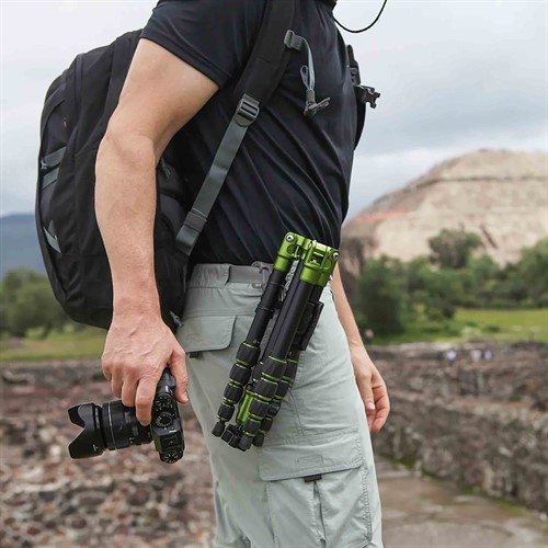 Comfortable carry smaller tripod