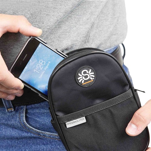 Holding your wallet, glasses, keys, memory cards